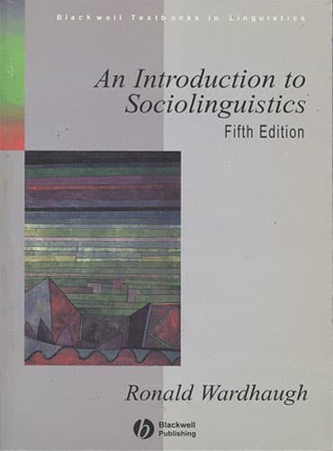 An Introduction to Sociolinguistics (5th Edition)