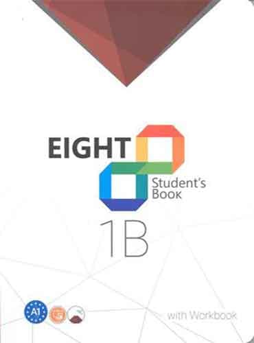 eight ,students book + workbook: 1B