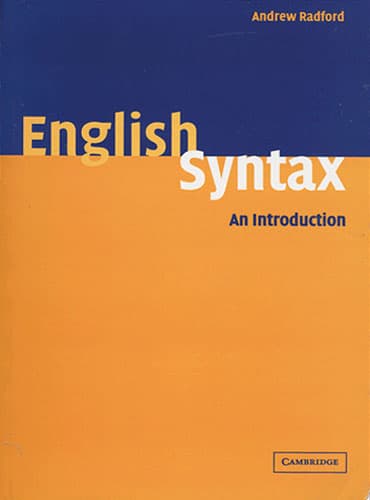 English Syntax: An Introduction by Radford