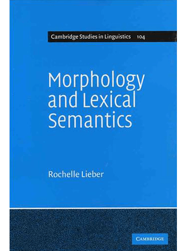 Morphology and Lexical Semantics