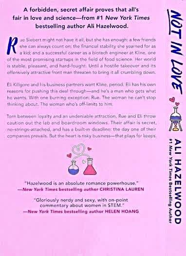 Not In Love By Ali Hazelwood