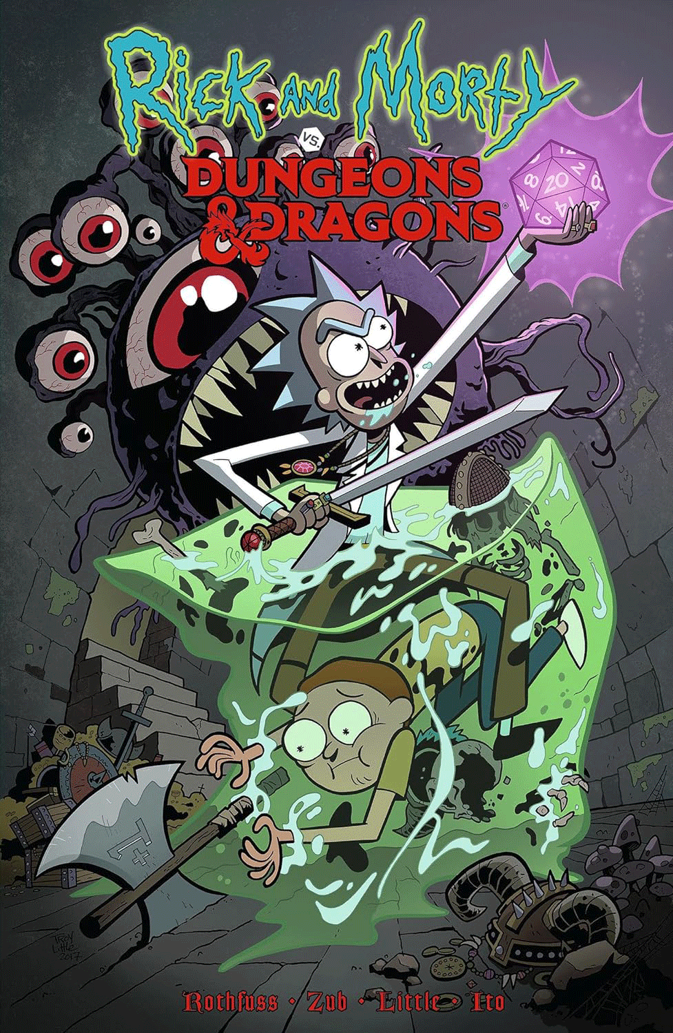 Rick and Morty vs. Dungeons and  Dragons by Patrick Rothfuss کمیک
