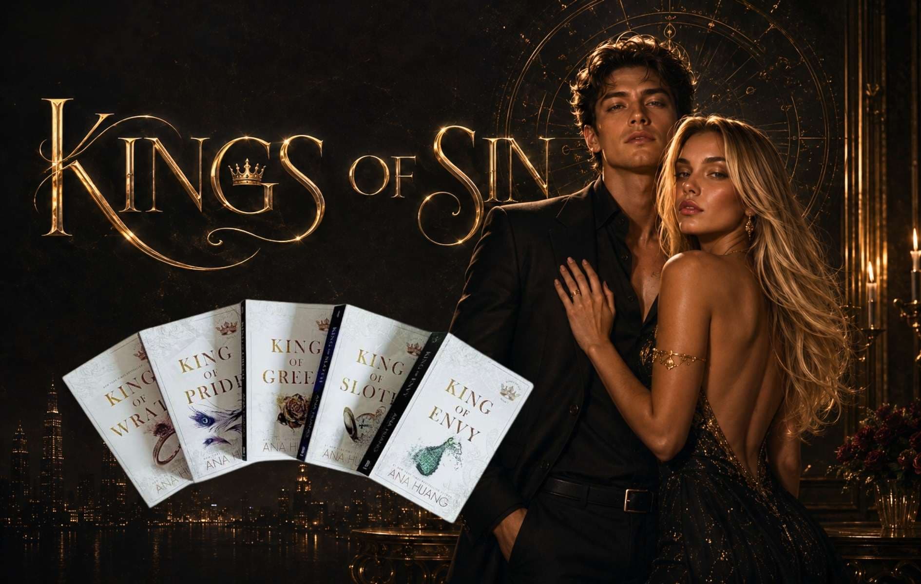 معرفی مجموعه Kings of Sin / کینگز آو سین اثر Ana Huang / آنا هوانگ، ترتیب خواندن و داستان جلدها