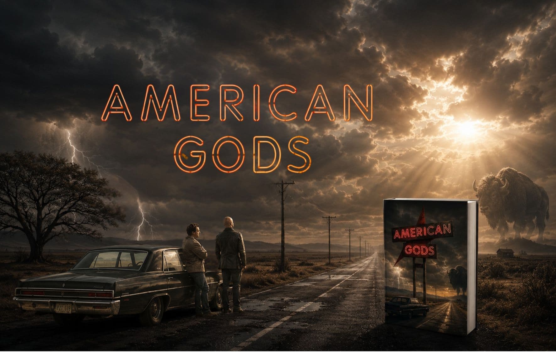 معرفی کتاب American Gods (خدایان آمریکایی) اثر Neil Gaiman؛ نیل گیمن