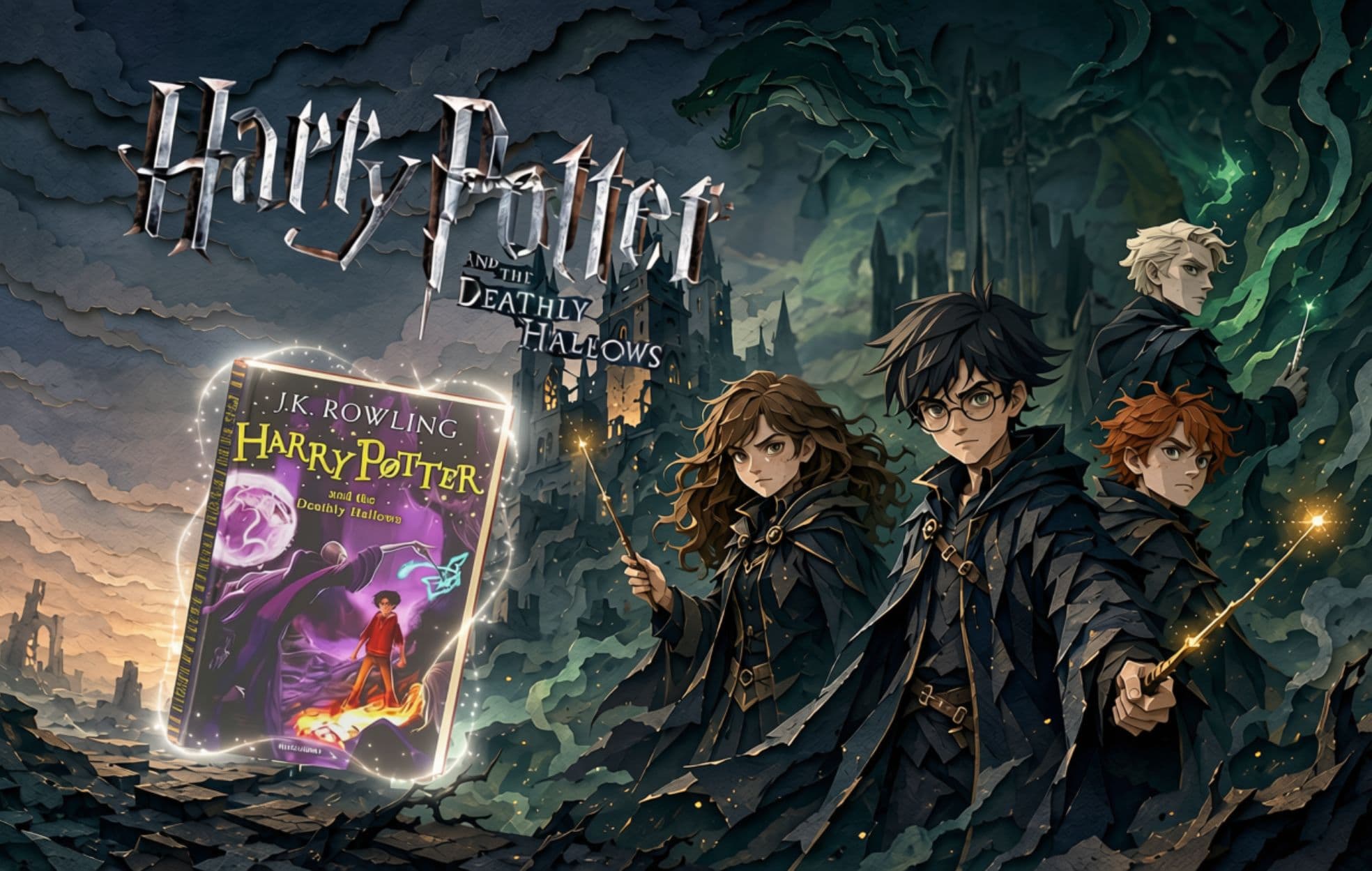 معرفی کتاب Harry Potter and the Deathly Hallows؛ هری پاتر و یادگاران مرگ
