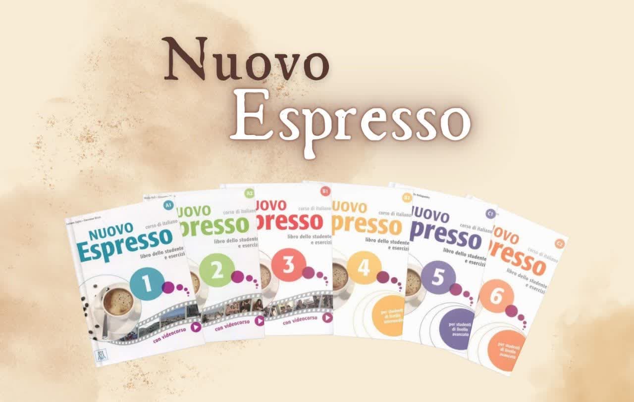 معرفی کامل مجموعه Nuovo Espresso دوره ۶ جلدی آموزش زبان ایتالیایی از A1 تا C1