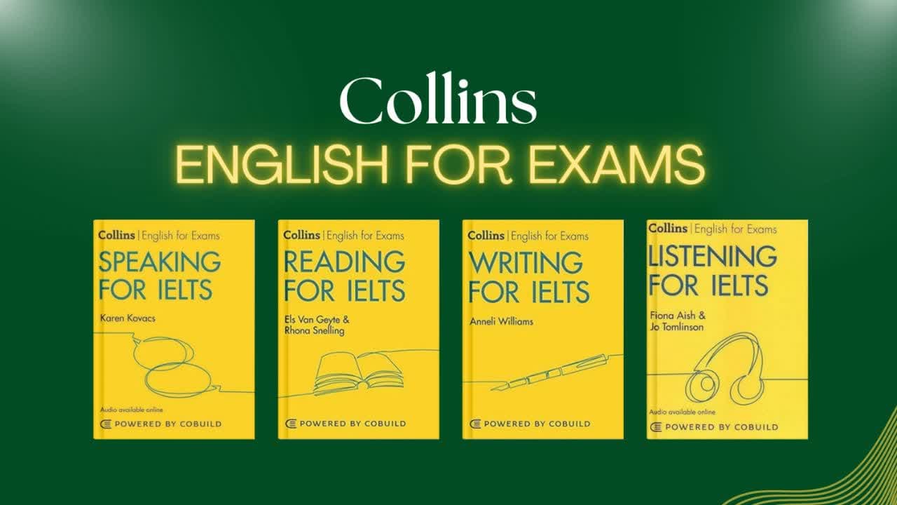 کتابهای Collins English for Exams معرفی کامل مجموعه چهارجلدی آیلتس
