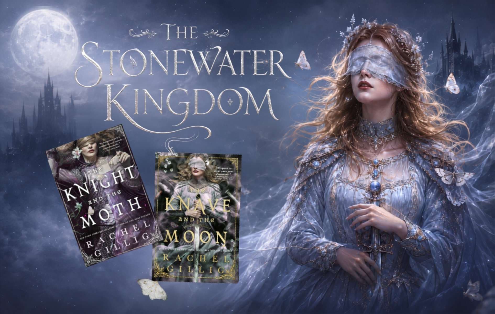 معرفی مجموعه The Stonewater Kingdom / دِ استونواتر کینگدام اثر Rachel Gillig / ریچل گیلیگ، داستان کتاب The Knight and the Moth / دِ نایت اَند دِ ماث