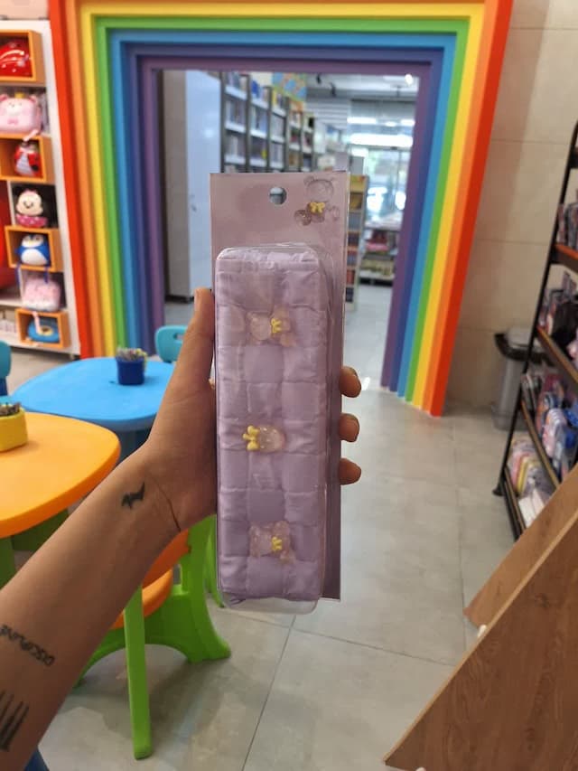 جامدادی پارچه ای رنگ بنفش