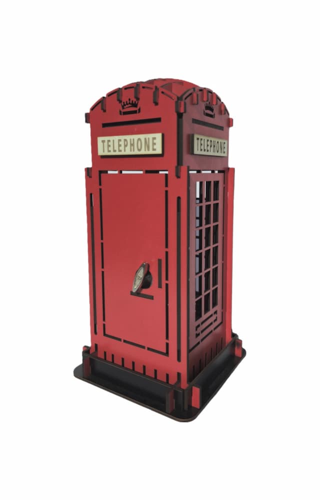 جعبه موزیکال مدل باجه تلفن (Music Box)