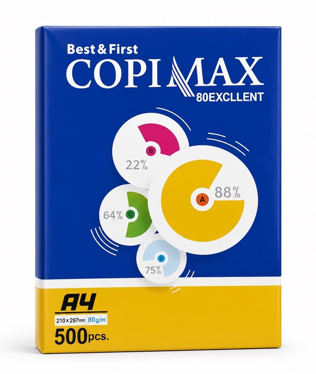 خرید کاغذ A4 کپی مکس مدل اکسلنت بسته 500 عددی تولید شیراز