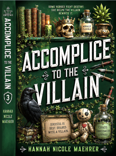 خرید کتاب Accomplice to the Villain: A Cozy Fantasy Romantic Comedy (Assistant and the Villain, 3) by Hannah Nicole Maehrer