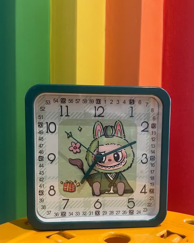 ساعت دیواری و رومیزی لبوبو رنگ سبز