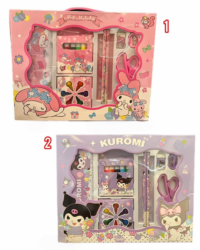 ست تحریر هدیه 9 تکه / Melody and kuromi