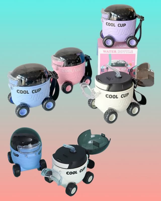 قمقمه آب کودک cool cup طرح ماشین