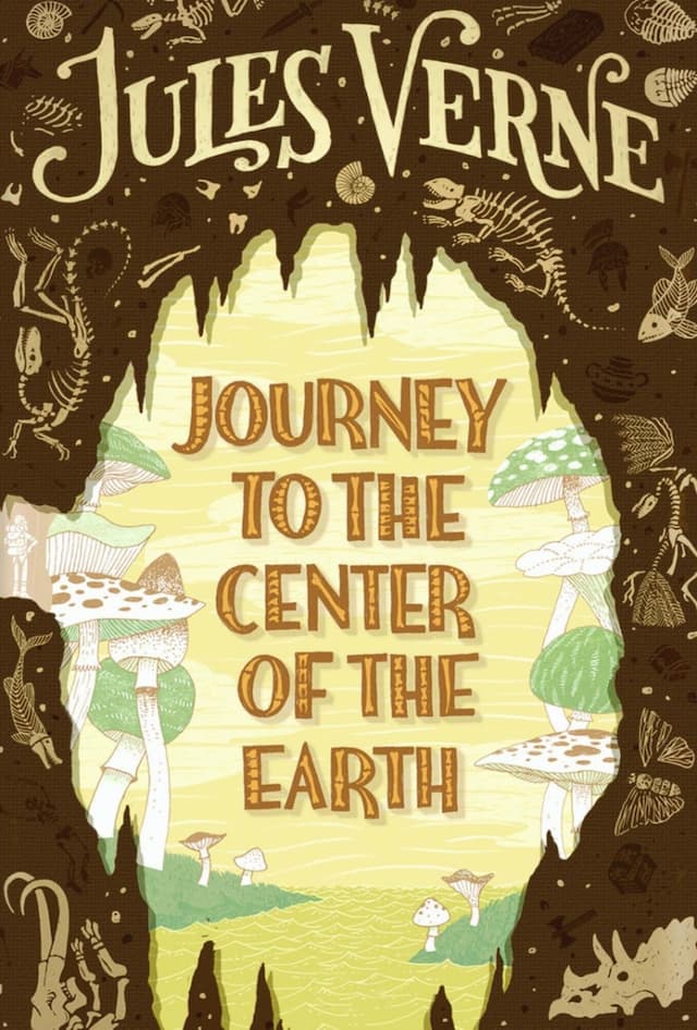 کتاب Journey to the Center of the Earth by jules verne جلد پارچه ای