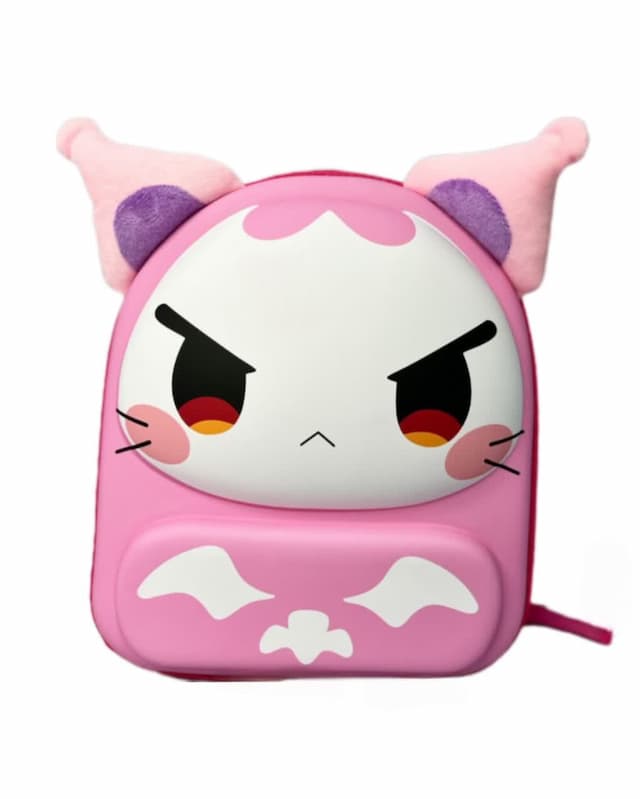 کوله پشتی مهد کودک وارداتی کرومی رنگ صورتی