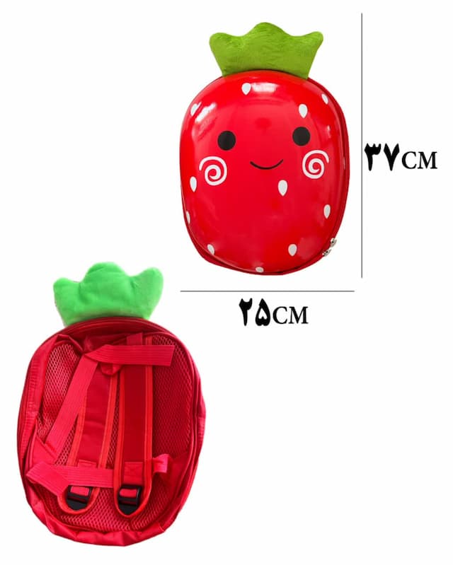 کوله پشتی کودک طرح توت فرنگی کد 2