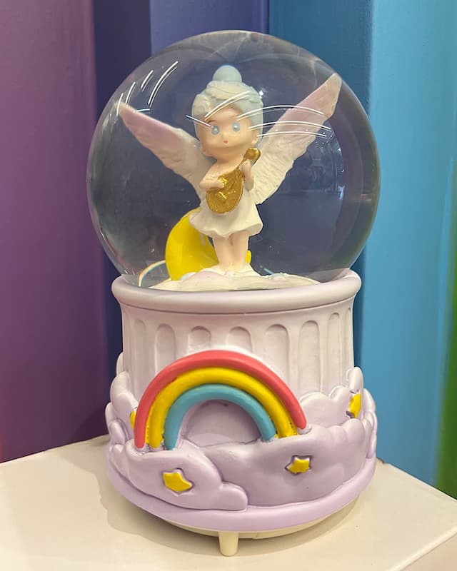 گوی نورپرداز بزرگ طرح فرشته رنگین کمان