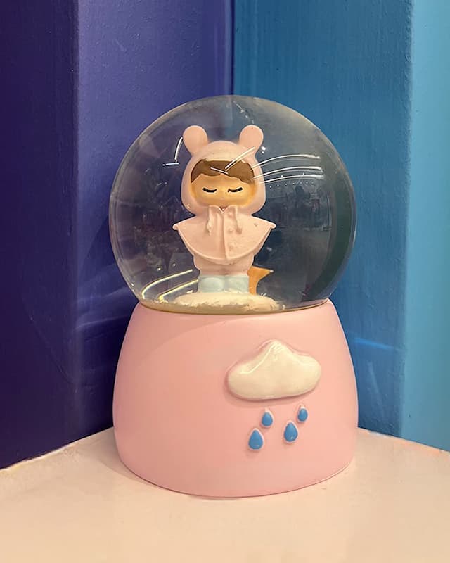 گوی نورپرداز متوسط طرح ابر صورتی