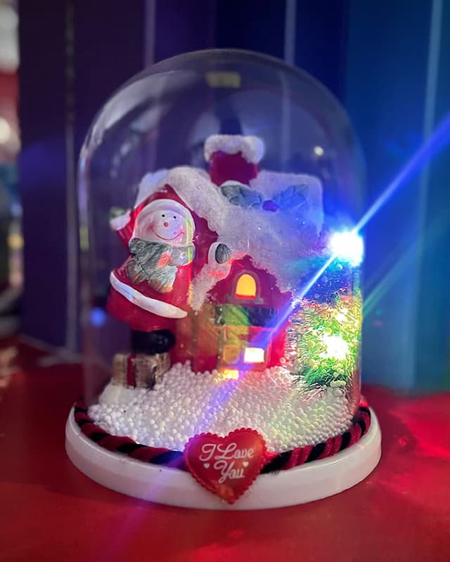 گوی کریستال بزرگ کریسمس کد 10024