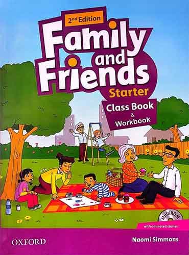 کتاب Family and Friends Starter + Workbook + Qr Code (2nd edition) - وزیری