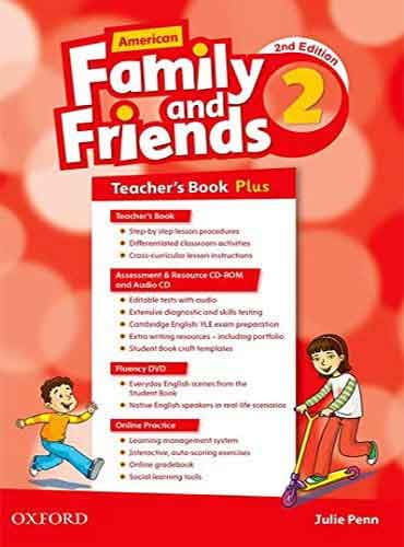 کتاب American Family and Friends 2 2nd edition Teacher’s Book Plus کتاب راهنمای معلم