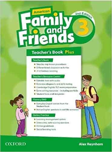 کتاب American Family and Friends 3 2nd edition Teacher’s Book Plus کتاب راهنمای معلم