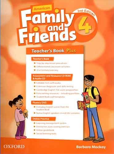 کتاب American Family and Friends 4 2nd edition Teacher’s Book Plus کتاب راهنمای معلم