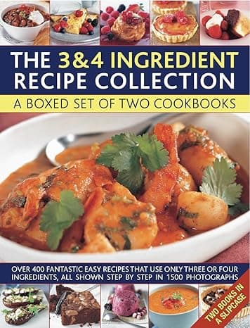 Cooking with Just 3 & 4 Ingredients: a Box Set of Two Cookbooks (Original Book)