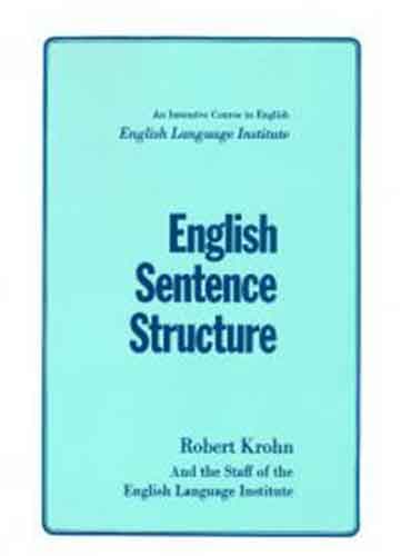 English Sentence Structure ESS By Robert Krohn
