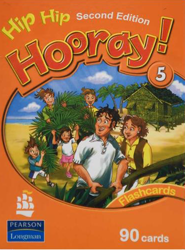 فلش کارت Hip hip hooray 5 flash card