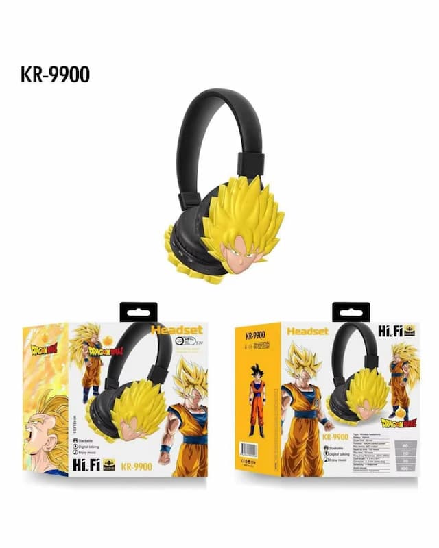 KR-9900 مدل DRAGONBALL هدفون وایرلس سلیکونی طرح