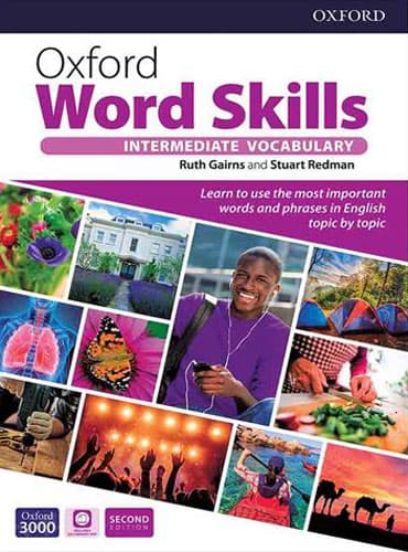 خرید کتاب زبان آکسفورد ورد اسکیل Oxford Word Skills 2nd Edition Intermediate - Digest Size وزیری